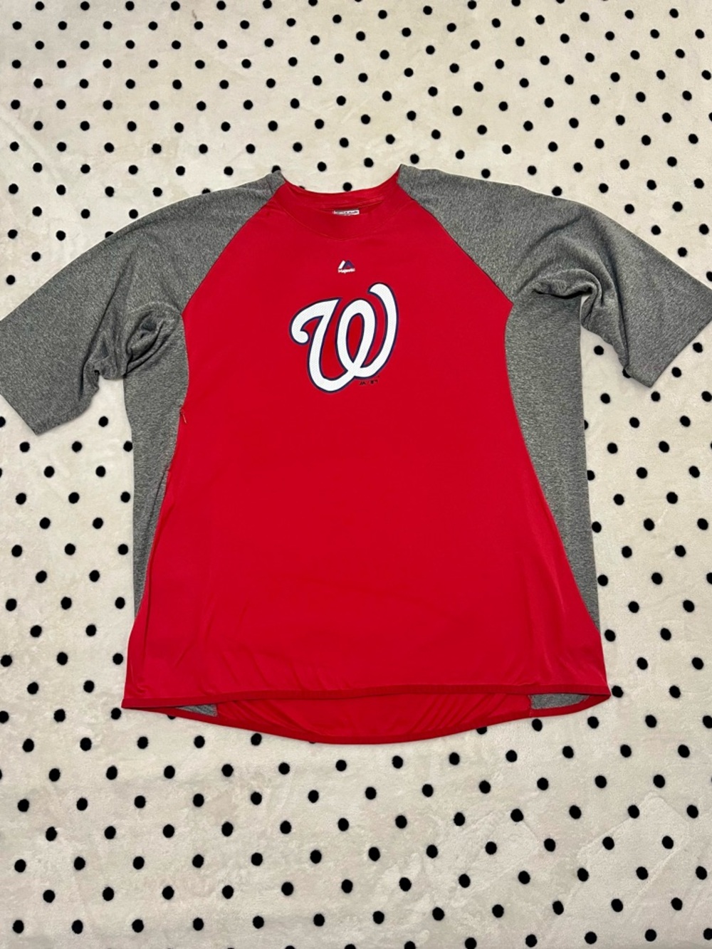 Majestic Washington Nationals Raglan Shirt Size 2XL